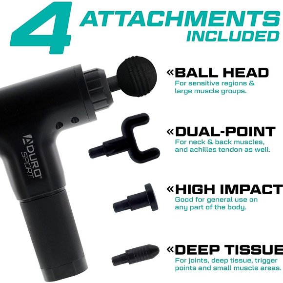 Aduro Elite Recovery Massage Gun Deep Tissue Handheld Massager - Black - Picture 5 of 6